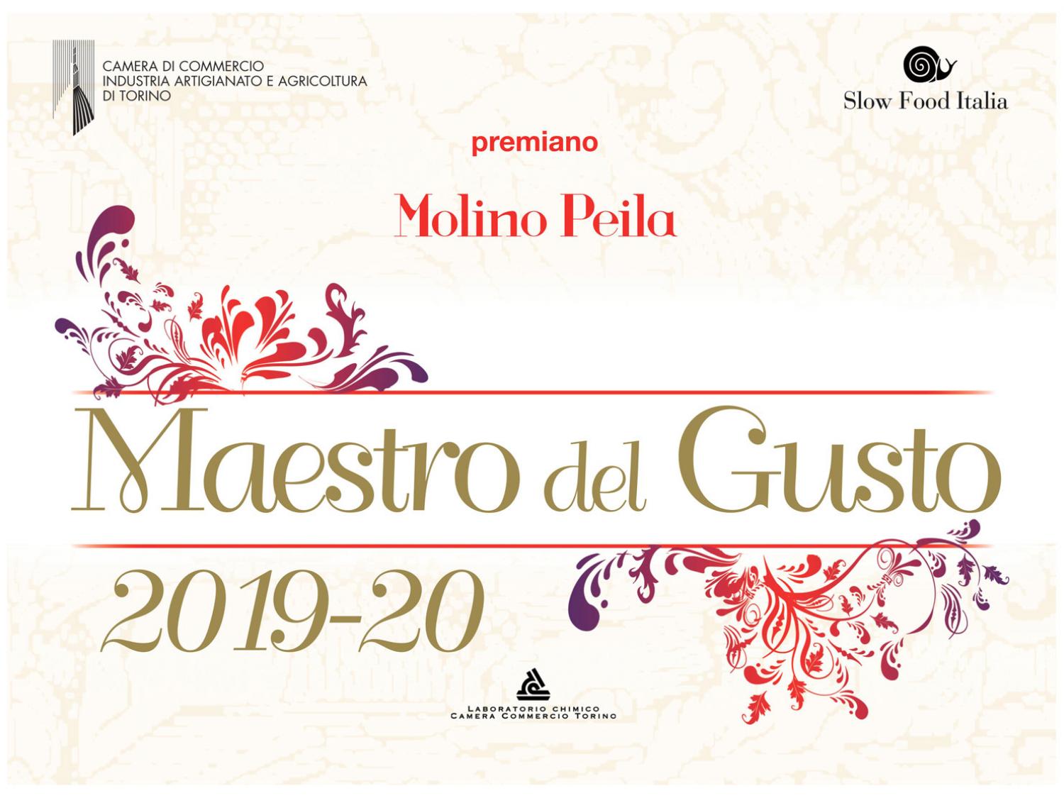 Molino Peila - Maestro del Gusto's certificate 2019/20